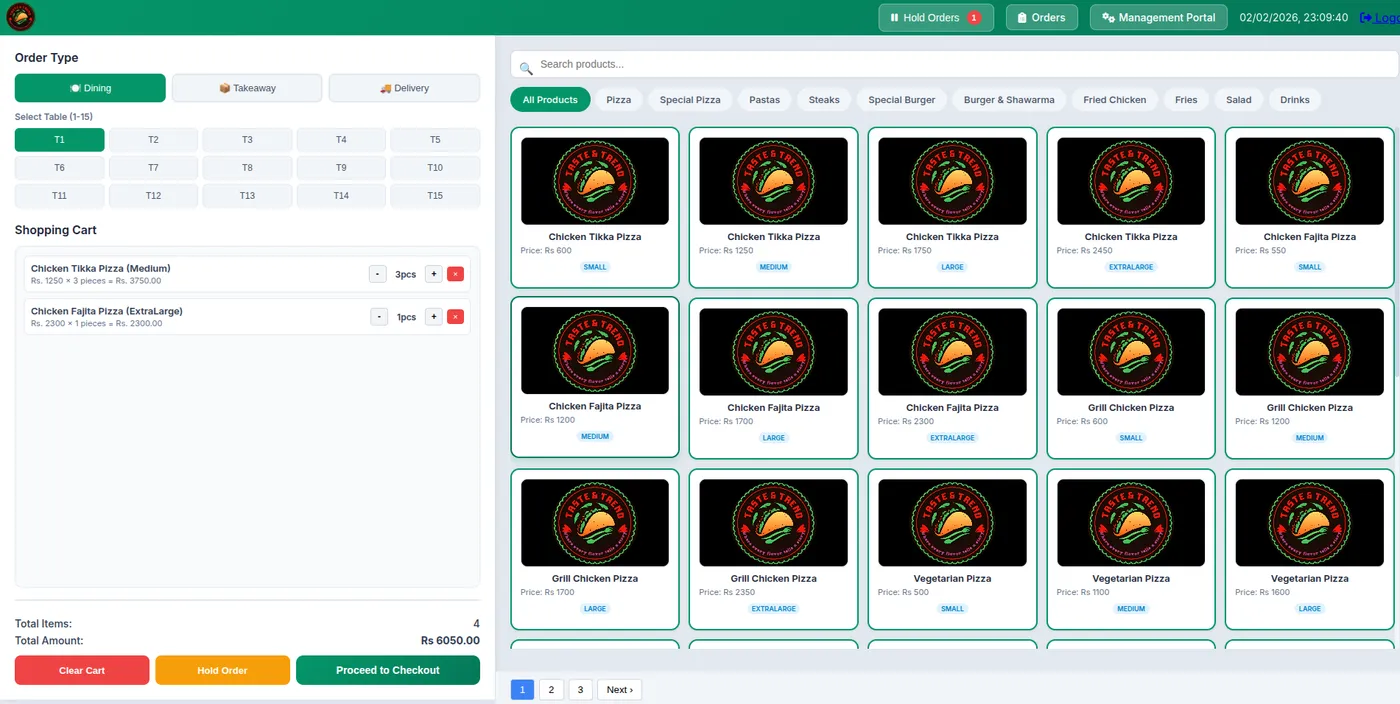 Cafe POS — restaurant & cafe point-of-sale screenshot