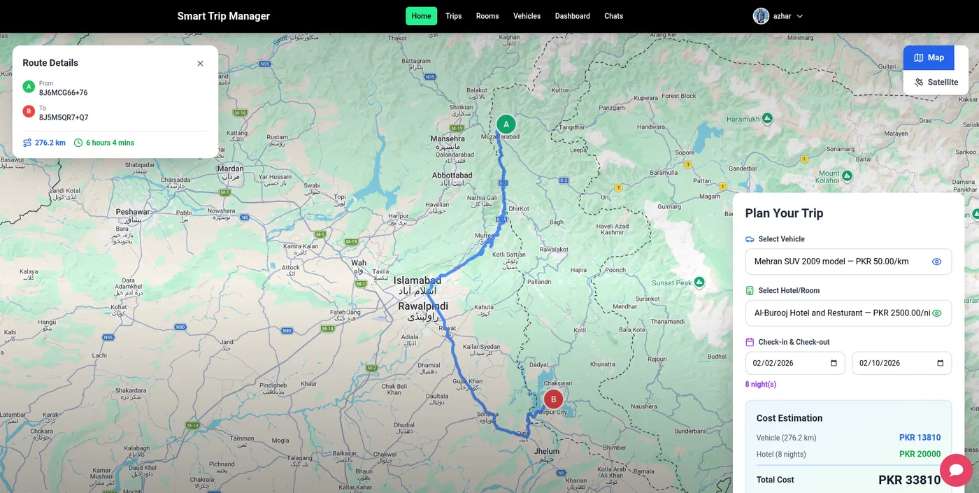 Smart Trip Manager — trip-planning & travel marketplace screenshot